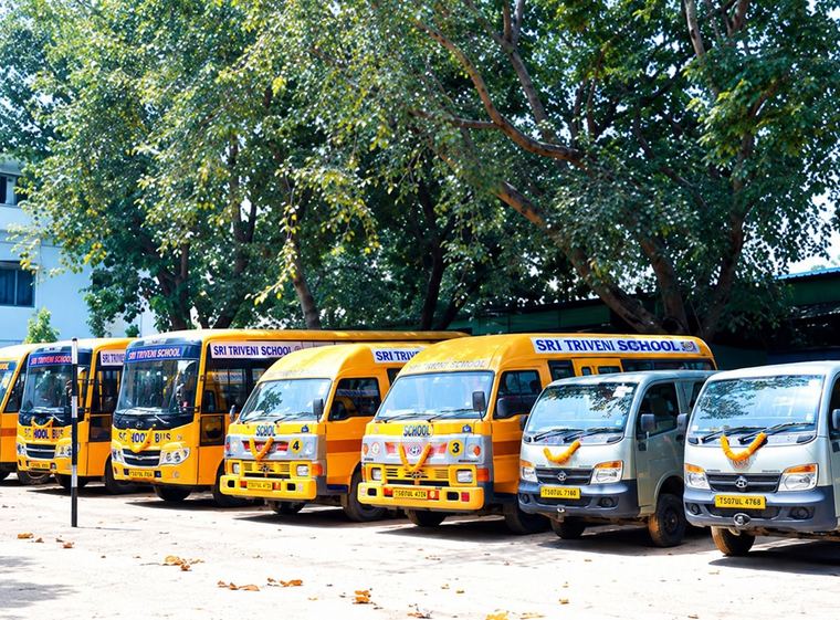 Transport facility at Sri Triveni School